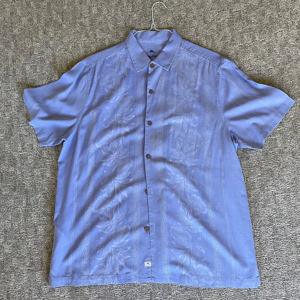 Tommy Bahama Blue Casual Button Down Shirt